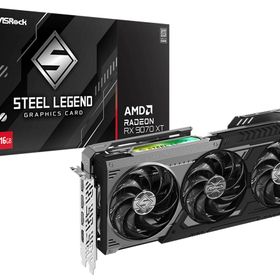 Radeon RX 9070 XT Steel Legend Dark 16GBのメイン画像
