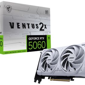 GeForce RTX 5060 8G VENTUS 2X OC WHITEのメイン画像
