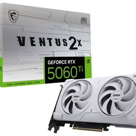 中古 MSI GeForce RTX5060Ti 8G VENTUS 2X OC WHITE PLUS (RTX5060Ti 8G) 195748 状態： C:並品