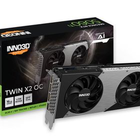 GeForce RTX 5060 Ti 16GB TWIN X2 OC GD5060T-16GERX2OCのメイン画像