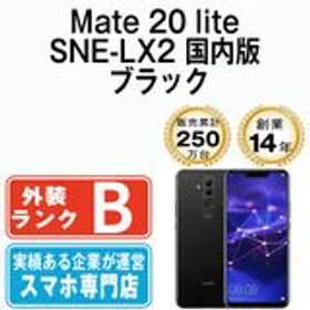 【中古】 Mate 20 lite SNE-LX2 国内版 ブラック mate20lbk7mtm