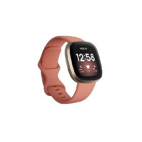 送料無料Fitbit Versa 3 Health ＆ Fitness Smartwatch with GPS, 24/7 Heart Rate, Alexa Built-in, 6+ Days Battery, Pink/Gold, One Size (S ＆ L Ba並行輸入