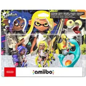 任天堂 Nintendo amiibo（アミーボ） トリプルセット インクリング＜イエロー＞／オクトリング＜ブルー＞／コジャケ （スプラトゥーンシリーズ） [ゲーム連動キャラクターフィギュア]