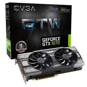 EVGA GeForce GTX 1070 FTW GAMING ACX 3.0, w/ Adjustable RGB LED Graphi