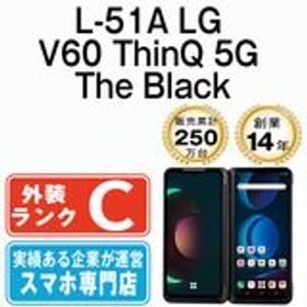 【中古】 L-51A LG V60 ThinQ 5G The Black l51abk6mtm