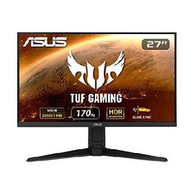 ASUS TUF Gaming 27" 2K Monitor (VG27AQL1A) - QHD (2560 x 1440), IPS, 170Hz (Supports 144Hz), 1ms, Extreme Low Motion Blur, DisplayHDR, Speaker, G-SYNC