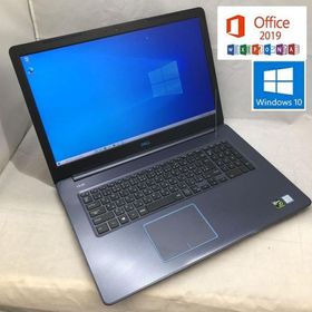 DELL ゲーミング G3 ブラック Microsoft Office 2019/17.3FHD/Corei7 8750H/16GB/128GB SSD + 1TB HDD/GeForce GTX 1050Ti(4GB) 中古ノートパソコン 送料無料