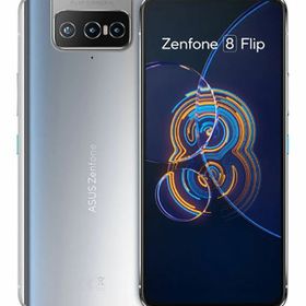 【中古】【安心保証】 ZenFone 8 Flip ZS672KS-SL128S8[128GB] SIMフリー グレイシアシルバー