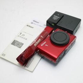 ニコン(Nikon)の超美品 Nikon 1 J1 ボディ レッド M555(ミラーレス一眼)