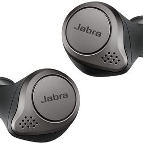 Jabra 完全ワイヤレスイヤホン Elite 75t チタニウムブラック IP55 Bluetooth® 5.0 マルチポイント対応 2台同時接続 最大8台ペアリング登録 専用アプリ 音質カスタマイズ マイク付 【国内正規品/最大メーカー2年保証付き】