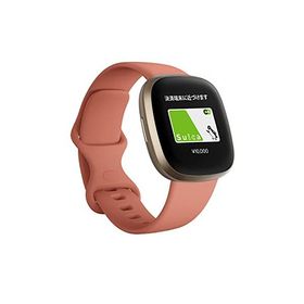 【Suica対応】Fitbit Versa 3 スマートウォッチ ピンククレイ [6日間以上のバッテリーライフ/Alexa搭載/GPS搭載]