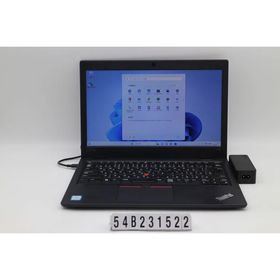 ノートパソコン Lenovo ThinkPad L380 Core i5 8250U 1.6GHz/8GB/256GB(SSD)/13.3W/FWXGA(1366x768)/Win11 キー文字消え多数