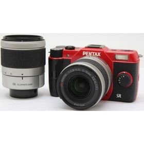 ペンタックス ミラーレス PENTAX Q10 ダブルズームキット レッド 中古 新品SDカード付き 届いてすぐに使える