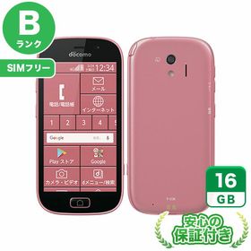 SIMフリー らくらくスマートフォン me F-03K ピンク16GB 本体[Bランク] Androidスマホ 中古 送料無料 当社6ヶ月保証