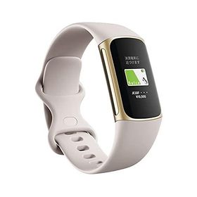 【Suica対応】Fitbit Charge 5 トラッカー ルナホワイト/ソフトゴールド [最大7日間のバッテリーライフ/GPS搭載/スマート