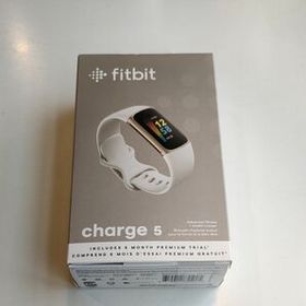 新品 【Suica対応】Fitbit Charge 5 トラッカー ルナホワイト/ソフトゴールド GPS搭載 スマートウォッチ