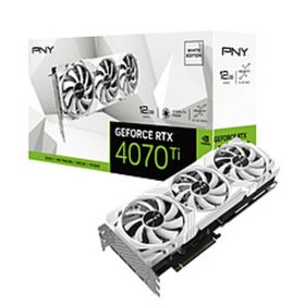 【中古】PNY GeForce RTX 4070 Ti 12GB VERTO LED 3FAN White Edition VCG4070T12TFWXPB1 【262-ud】
