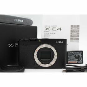 フジフイルム(富士フイルム)の＜＜シャッター数590回！！＞＞【新級品】FUJIFILM 富士フイルム ミラーレスデジタルカメラ X-E4 ボディ ブラック F X-E4-B #LE2024111(ミラーレス一眼)