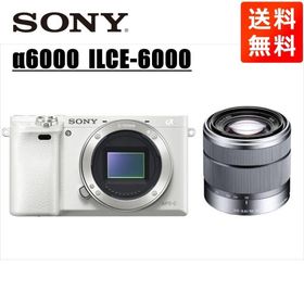 ソニー SONY α6000 ホワイトボディ E 18-55ｍｍ レンズセット ミラーレス一眼 中古 カメラ