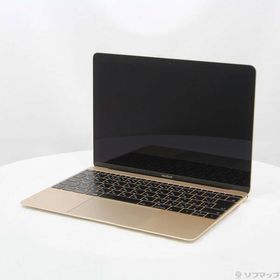 【中古】Apple(アップル) MacBook 12-inch Mid 2017 MNYK2J／A Core_m3 1.2GHz 8GB SSD256GB ゴールド 〔10.15 Catalina〕 【348-ud】