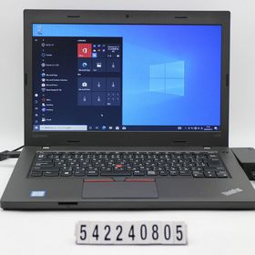 Lenovo ThinkPad L470 Core i3 7100U 2.4GHz/4GB/256GB(SSD)/14W/FWXGA(1366x768)/Win10【中古】【20240319】