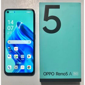 オッポ(OPPO)のOPPO Reno5 A 5G シルバーブラック 128GB SIMフリー(スマートフォン本体)