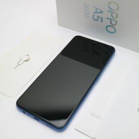オッポ(OPPO)の超美品 OPPO A5 2020 ブルー スマホ 白ロム M555(スマートフォン本体)