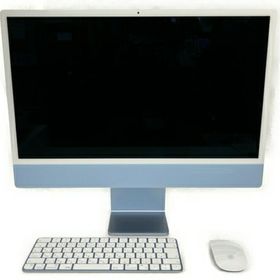 【中古】 Apple iMac 24-inch M1 2021 一体型 デスクトップ パソコン CPU GPU 8GB SSD 256GB Ventura ブルー 良好 T8533353