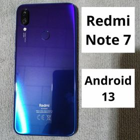 シャオミ(Xiaomi)の美品 Xiaomi Redmi Note 7 Android13 カスタムROM(スマートフォン本体)