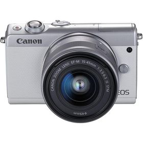 Canon ミラーレス一眼カメラ EOS M100 EF-M15-45 IS STM レンズキット(ホワイト) EOSM100WH1545ISSTML