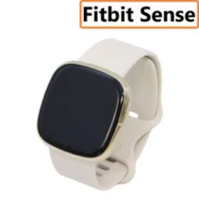 Fitbit Sense Alexa搭載/GPS搭載 スマートウォッチ Lunar White/Soft Gold ルナホワイト/ソフトゴールド 【良い】