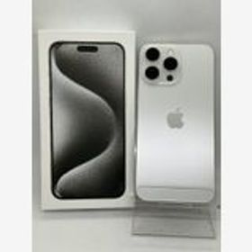 iPhone15 Pro Max 256GB ホワイトチタニウム au版 バッテリー100％