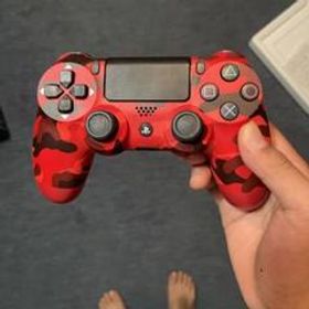 PS4 コントローラ デュアルショック4 レッドカモフラージュ