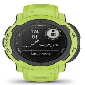 Garmin Instinct 2, Smartwatch, 45mm, Rugged design, Autonomia 28 giorni, 30 app multisport, GPS, Cardio, SpO2, Activity Tracker 24/7, Connect IQ (Electric Lime)