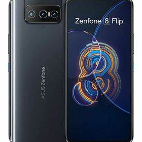 【中古】【安心保証】 ZenFone 8 Flip ZS672KS-BK128S8[128GB] SIMフリー ギャラクティックブラック