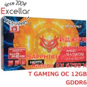 [bn:15] 【新品(開封のみ)】 SAPPHIRE NITRO+ Radeon RX 6750 XT GAMING OC 12GB GDDR6 11318-01-20G PCIExp 12GB