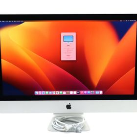 Apple iMac Retina 5K 27インチ 2017 Core i7-7700K 4.2GHz 64GB 1TB(APPLE SSD) Radeon Pro 580 5120x2880ドット macOS Ventura 【中古】【20240404】