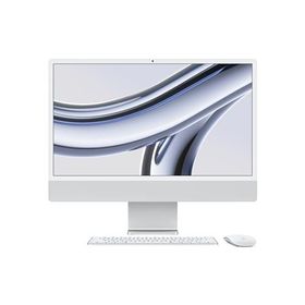 アップル(Apple) MQR93J/A 24インチ iMac Retina 4.5Kディスプレイモデル 8コアCPUと8コアGPUを搭載したAppleM3チップ 256GBSSD シルバー