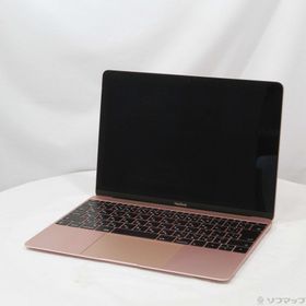 MacBook 12-inch Mid 2017 MNYM2J／A Core_m3 1.2GHz 8GB SSD256GB ローズゴールド 〔10.15 Catalina〕