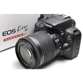 一眼レフカメラ 中古 キヤノン Canon EOS kiss X7 18-55mm IS STMレンズキット SDカード付き