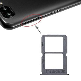 WXW OnePlus 5T A5010用 Black SIMカードトレイ+ SIMカードトレイ (Color : Grey)