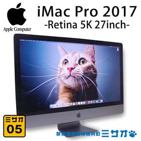 【中古】iMac Pro 2017 Retina 5K 27インチ・3.0GHz 10Core Xeon W・メモリ 128GB・SSD 2TB・Radeon Pro Vega 64・macOS Sonoma・MQ2Y2J/A・Space Gray・デスクトップ［05］