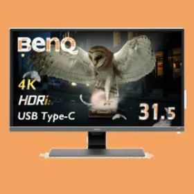 BenQ EW3270U 4K エンターテインメントモニター (31.5インチ/4K/HDR/VA/DCI-P3 95%/USB Type-C/HDMIx2/DP1.2/スピーカー/輝度自動調整機能(B.I.)搭載)