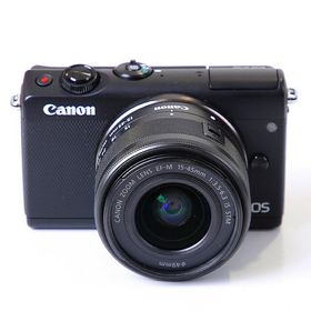 【中古】 (キヤノン) Canon EOS M100/EF-M15-45 IS STM キツト ブラツク【中古カメラ デジタル一眼】 ランク：B