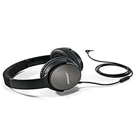【中古】(非常に良い)Bose QuietComfort 25 Acoustic Noise Cancelling Headphones for Apple devices - Black [並行輸入品]