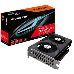 Gigabyte Radeon RX 6400 Eagle 4G グラフィックスカード WINDFORCE 2X 冷却システム 4GB 64ビット GDDR6 GV-R64EAGLE-4GD ビデオカード