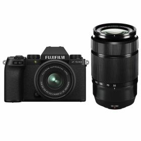 【中古】【1年保証】【美品】FUJIFILM X-S10 ダブルズームレンズキット 15-45mm 50-230mm ブラック