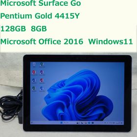 マイクロソフト(Microsoft)のSurface Go◆SSD 128G/8G◆Office 2016付◆電池長持(タブレット)
