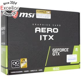 エムエスアイ(msi)のMSI製グラボ GeForce GTX 1650 AERO ITX 4G OCV1 PCIExp 4GB 元箱あり(PCパーツ)
