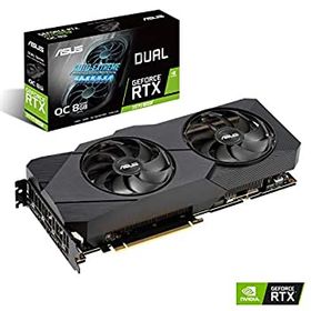 【中古】「非常に良い」ASUS NVIDIA RTX 2070 SUPER 搭載 デュアルファンモデル 8G DUAL-RTX2070S-O8G-EVO